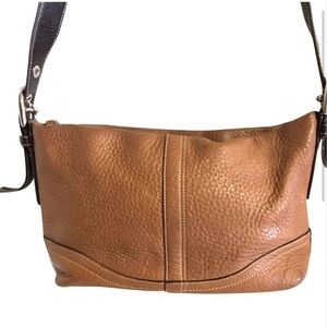 Coach vintage brown leather crossbody handbag